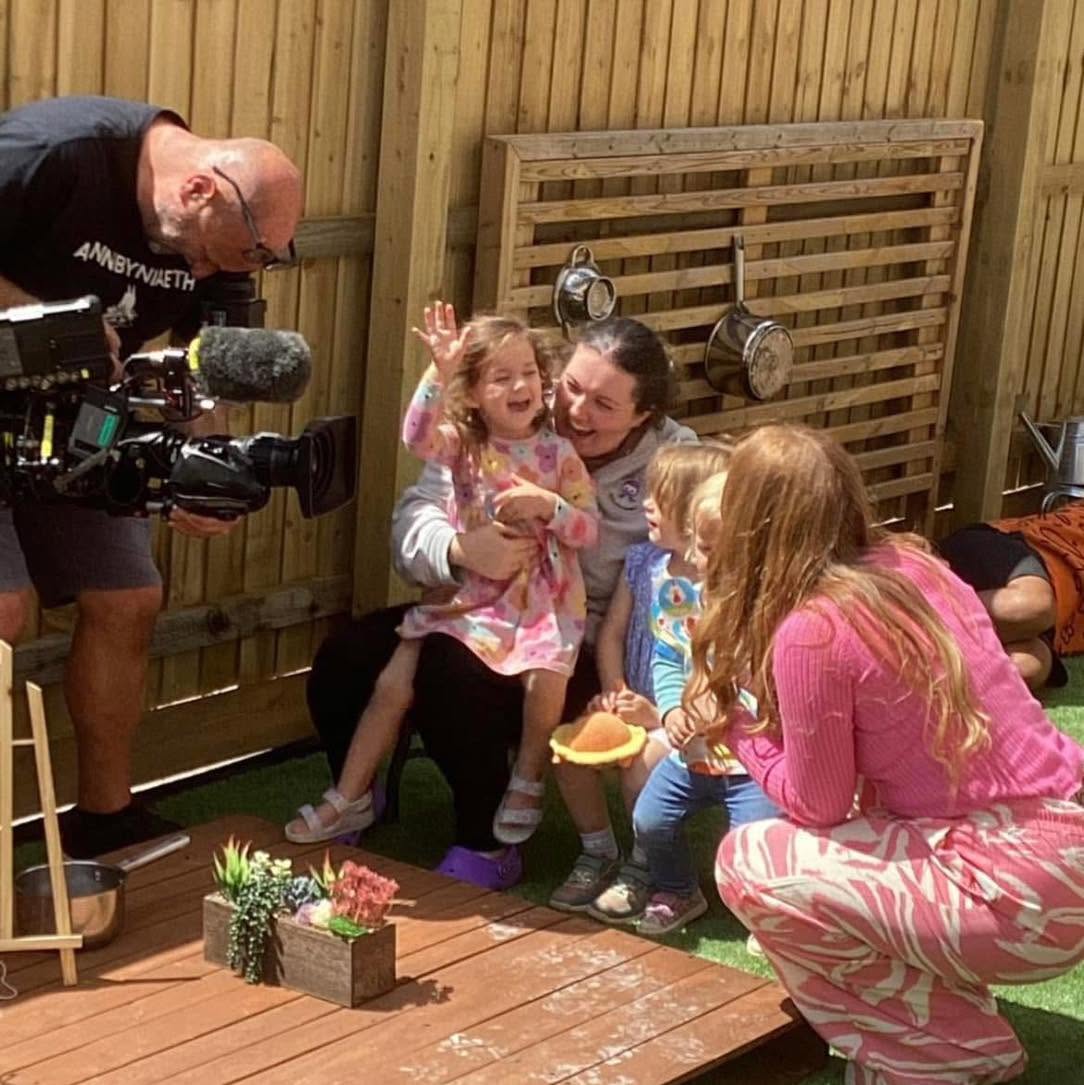 Filming with Cyw S4C at Wibli Wobli